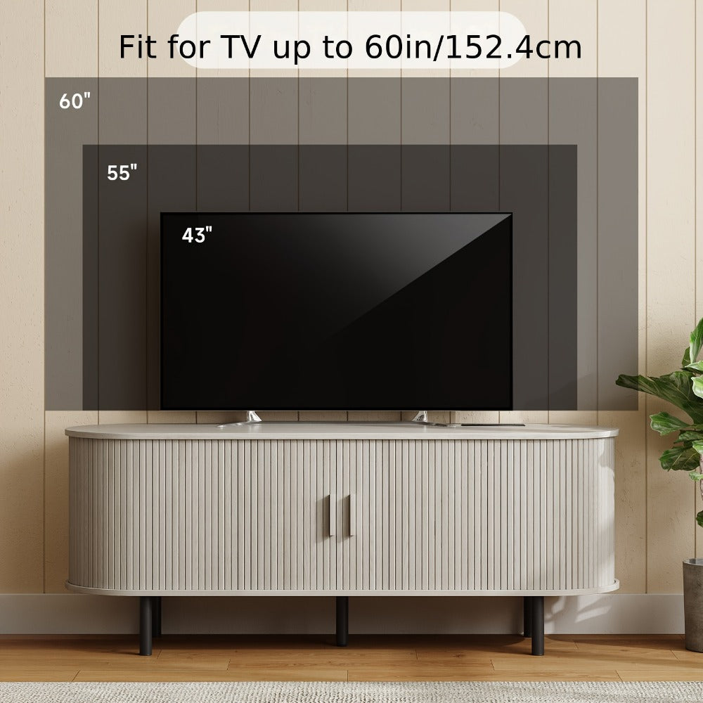 55-Inch TV Stand with Charging Station for Practical Everyday Home Use detail image - detail view 24
