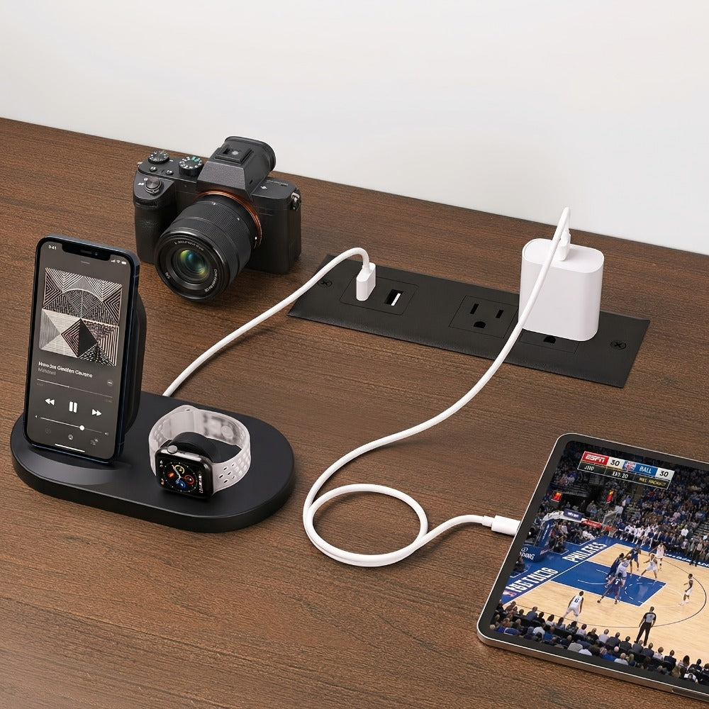 55-Inch TV Stand with Charging Station for Practical Everyday Home Use detail image - detail view 26