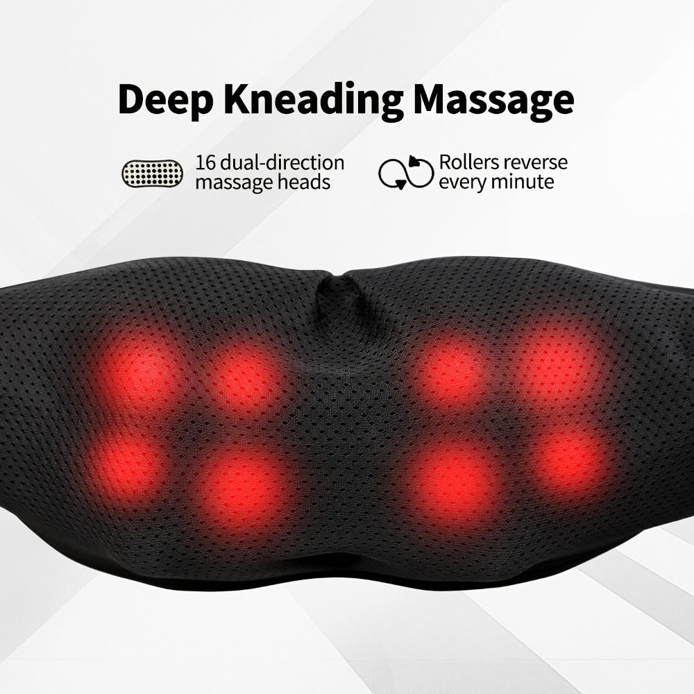 Acupressure Massager – Electric Acupoint Deep Kneading Neck & Shoulder Massager for Back, Waist, Legs, Feet & Muscles, Portable Full Body Relief Device, Ideal Gift for Parents, Seniors, Men & Women