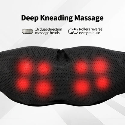 Acupressure Massager – Electric Acupoint Deep Kneading Neck & Shoulder Massager for Back, Waist, Legs, Feet & Muscles, Portable Full Body Relief Device, Ideal Gift for Parents, Seniors, Men & Women