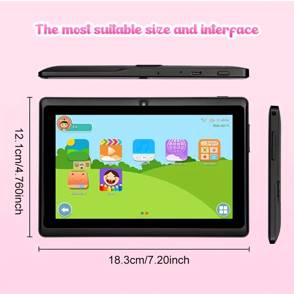 Kids Tablet 7 Inch with Android 14, 4GB RAM, 32GB Built-In Storage, IPS Display and Parental Controls
