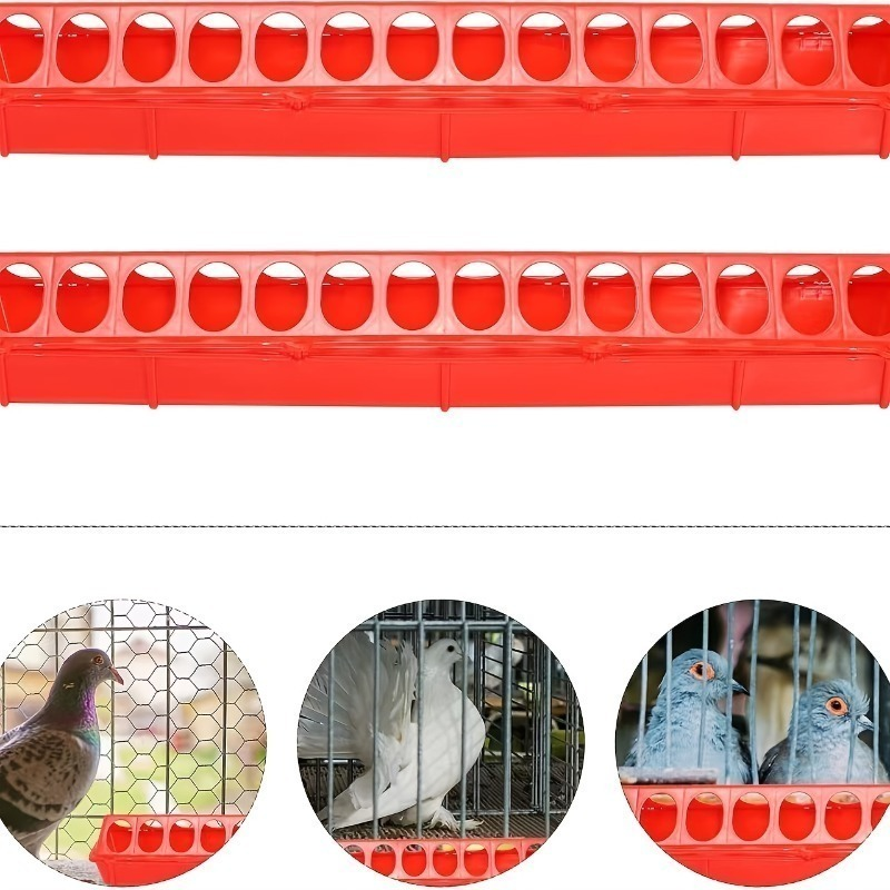 Chicken Feeder and Waterer Set | 18-Hole Anti-Spoil Trough Feeder + Automatic Water Dispenser for Chicks, Brooder & Backyard Poultry – 2-Piece Multi-Hole Bird Feeder Kit