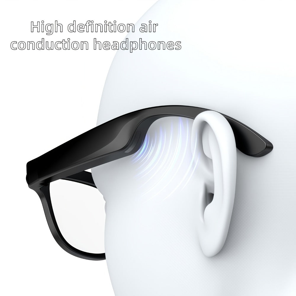 Smart Glasses Dual-Lens POV Camera Eyewear with Open-Ear Audio, Touch Control and Clear or Tinted Lenses