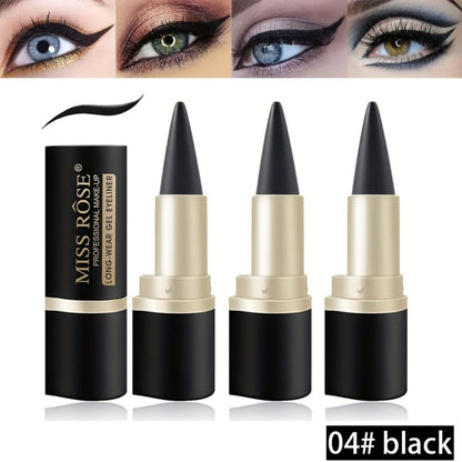 Waterproof Black Eyeliner Pencil Set 3pcs – Long-Lasting Smudge-Proof Matte Eye Liner Precise Single Tip Gentle Formula for Sensitive Eyes All Day Wear Women Gift