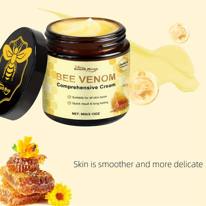 Skincare Set with Hloygi and South Moon Labels, 3 Bee Venom Products Plus Gua Sha Board Accessory