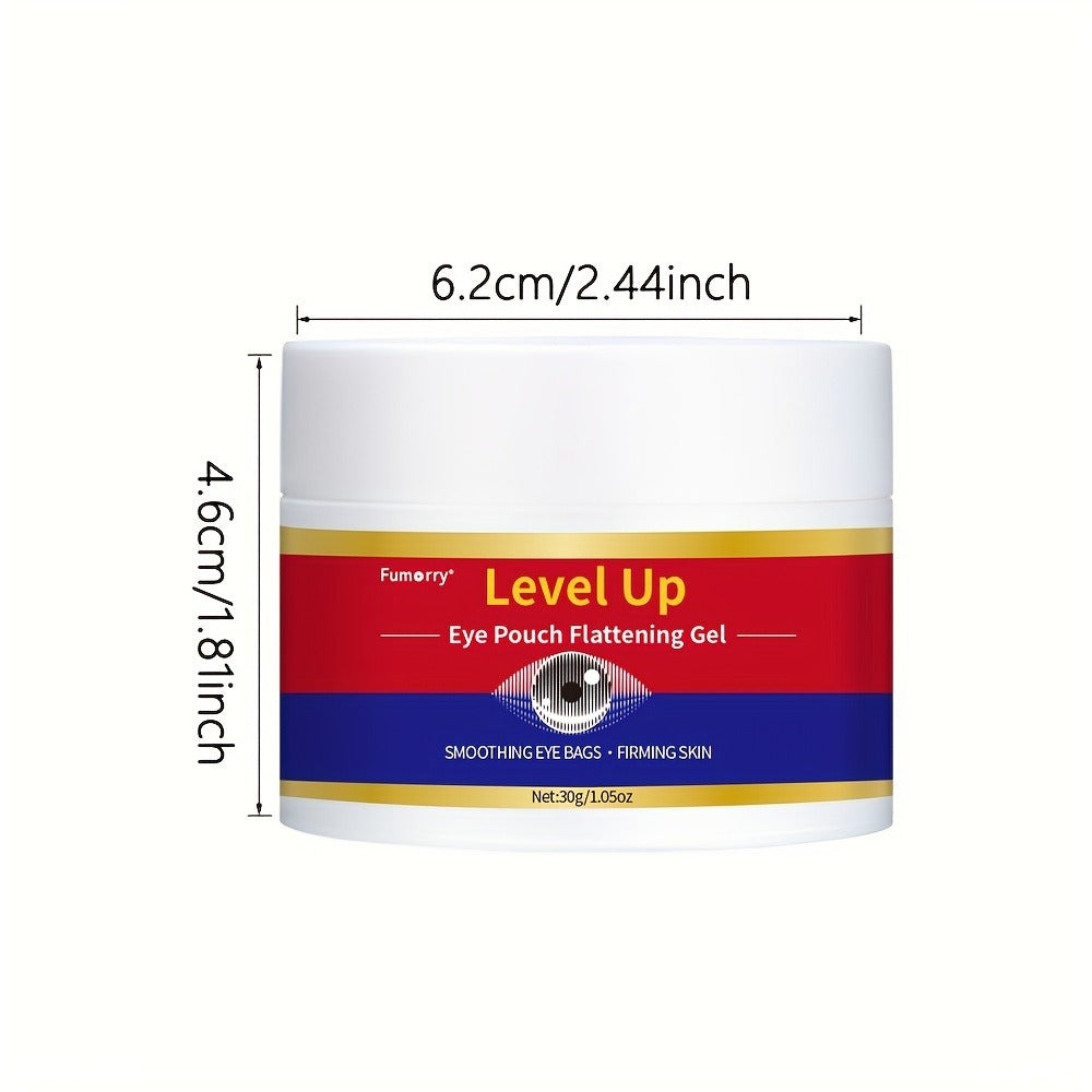 Level Up 30g Eye Cream Gel in a Wide Cosmetic Jar with Smooth Applicator-Style Container Design