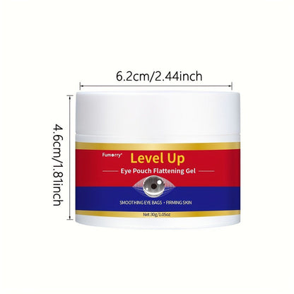 Level Up 30g Eye Cream Gel in a Wide Cosmetic Jar with Smooth Applicator-Style Container Design