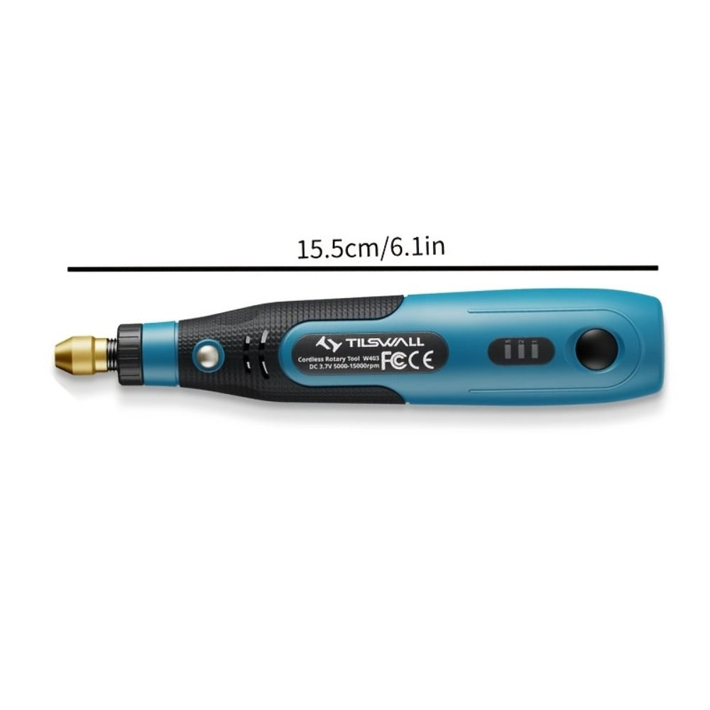 Power Tools 3.7V Mini Cordless Polisher and Sander with USB-C Charging and Blue Handheld Detail Tool