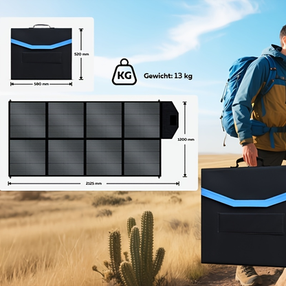 Monocrystalline High Power Solar Panel, 400W/200W/100W Portable Solar Panel, Foldable Solar Blanket, Solar Cell Efficiency Up To 23%, Suitable For Outdoor Adventure Boat Power Station, Garden, Courtyard, Roof, Camping RV Solar Generator