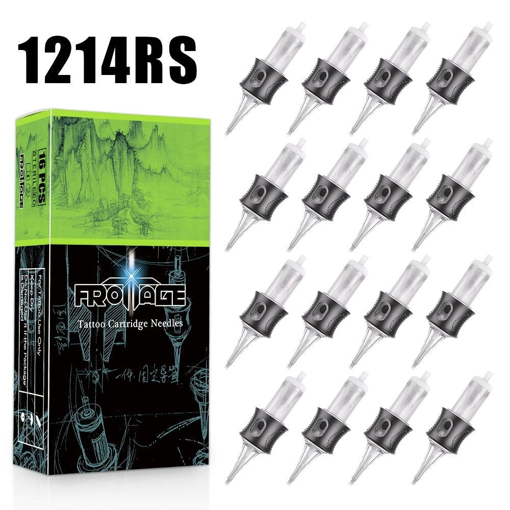 Tattoo Needle Cartridge Set 26 Sizes Integrated High Transparency Tips Round Liner Shader Curved Magnum M1 RL RS CM Disposable for Professional Artists & Beginners