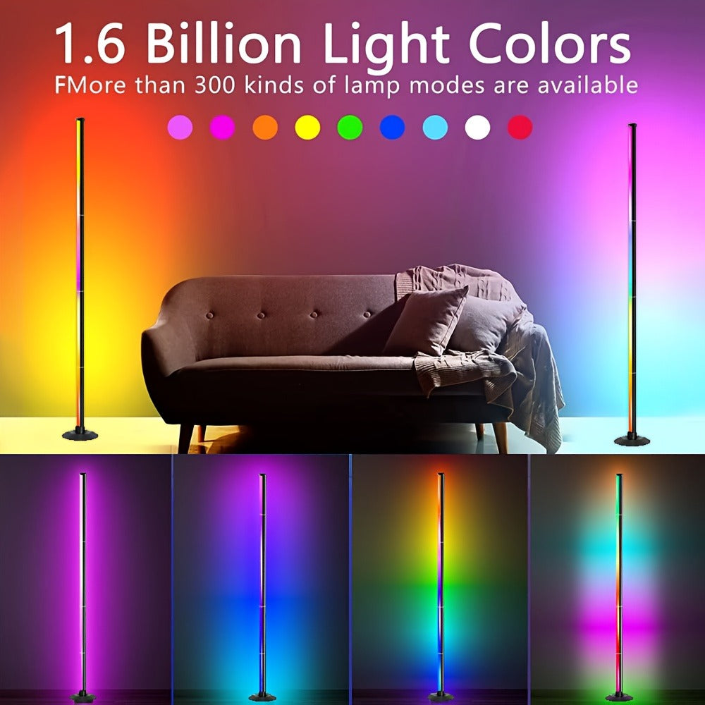 Smart LED Floor Lamp Modern Minimalist for an Everyday Personal Care Routine, with the Listed Configuration