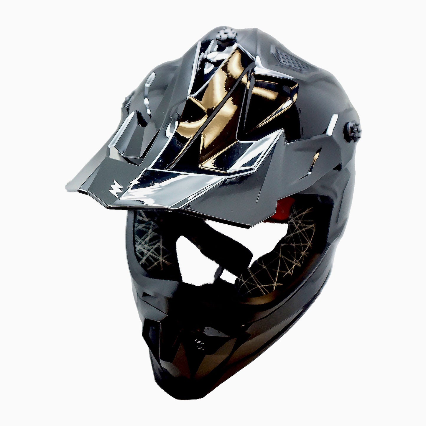 Dirt Bike Helmet Adult Motorcycle ATV Off-Road Track Style Lightweight Aerodynamic Thermoplastic Shell Removable Washable Padding Glossy UV Finish, Multiple Colors XS-XXL