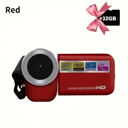 270° Flip Screen Digital Camera 1080P Full HD – LED Fill Light, 16X Zoom, 2.7" Display, Wide Angle Lens, One-Touch Phone Upload, Selfie Vlogging Camera for Outdoor Photography & Travel