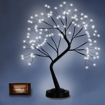 LED Tabletop Tree Light 20 Inch, 108 LED Fairy Lighted Branch Tree Lamp with 8 Lighting Modes & Timer