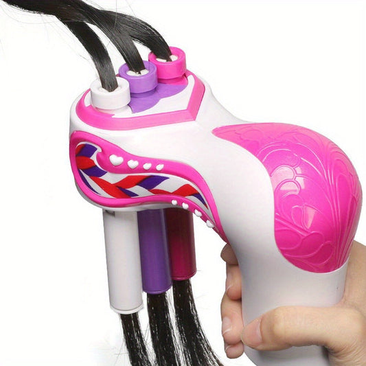 Automatic Electric Hair Braider Machine One-Touch Operation – Adjustable Speed Braid Styler with Braiding Combs & Clips, Salon-Quality Braids at Home for Beginners & Pros, All Hair Types Women
