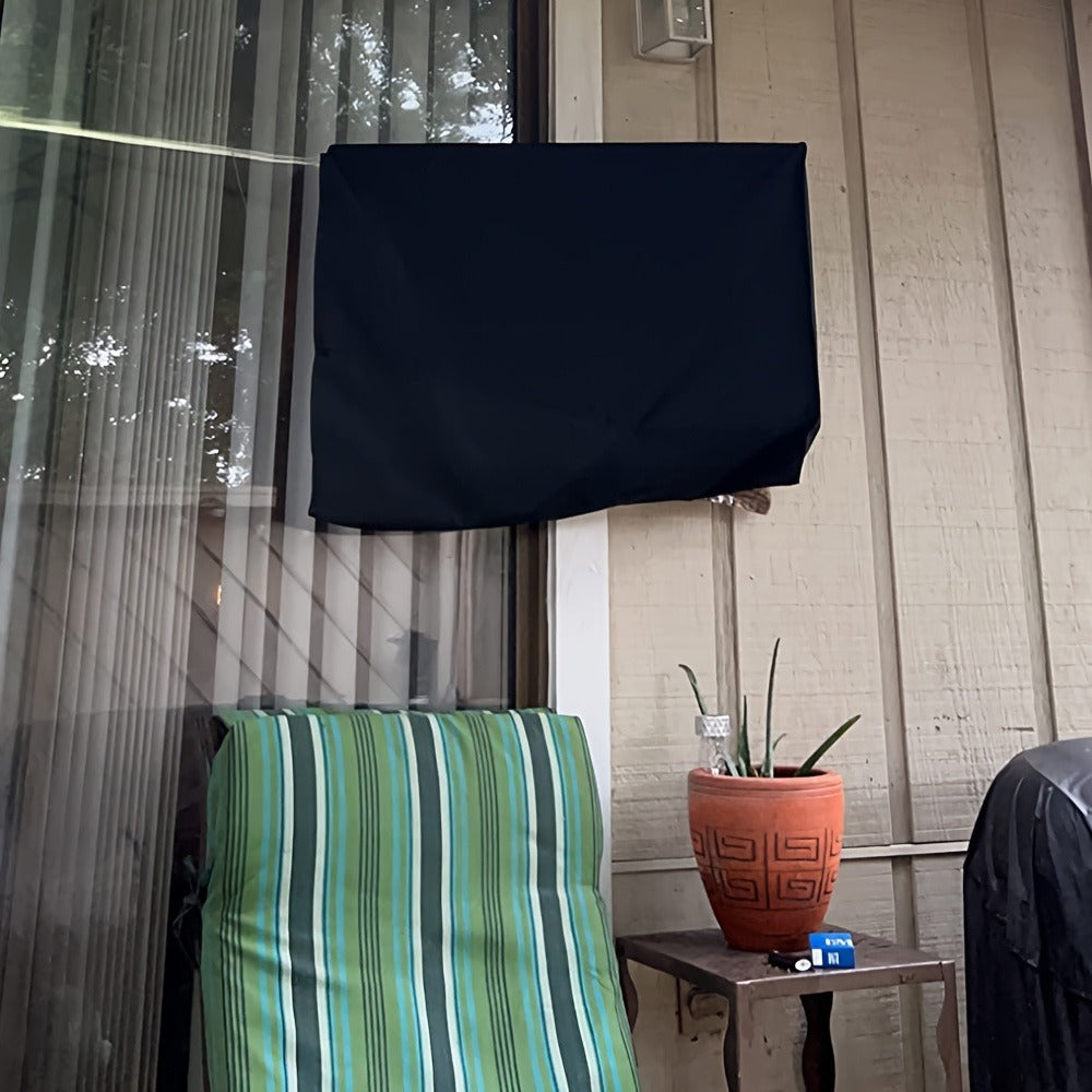 Black Television Cover with Roll-Up Front Panel for 30–32, 39–40, 43 or 48–50 Inch Screens