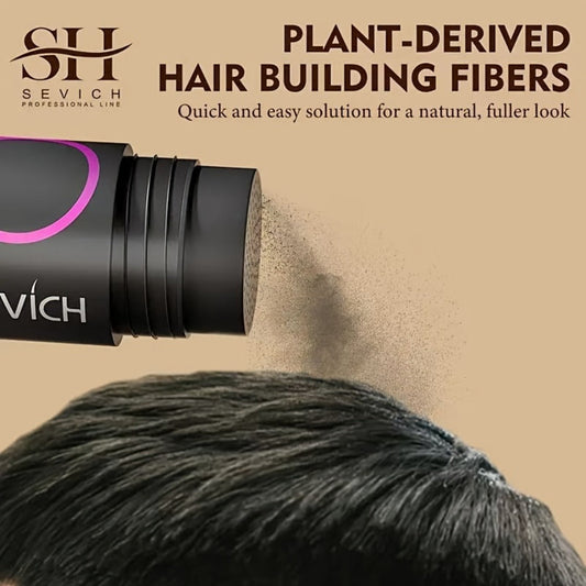 Keratin Hair Fibers 3-Piece Kit with Spray Pump & Optimizer — Instant Thickening Powder for Thinning Hair & Beard, Rosemary Formula, 8 Colors, All Hair Types, Men & Women