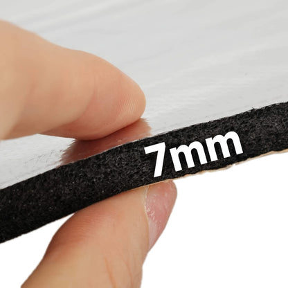 Sound Deadening Mat 60"x40" 275Mil 7mm Self-Adhesive Thermal Insulation – Car Sound Deadener for Hood Door Trunk Floor Firewall Truck Van RV