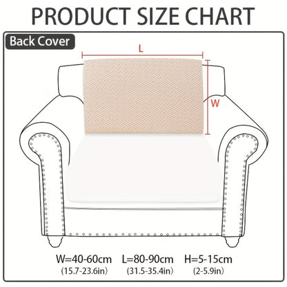 Jacquard Stretch Sofa Cover Non-Slip | Elastic Wear-Resistant Couch Slipcover, Polyester Jacquard Fabric, 1 to 4 Seat Sectional L-Shape, Armrest Backrest, Machine Washable