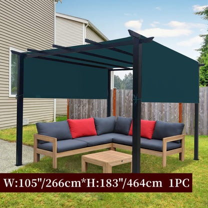Pergola Replacement Canopy Panel in Eight Colors and Three Lengths for 24 Checkout Options