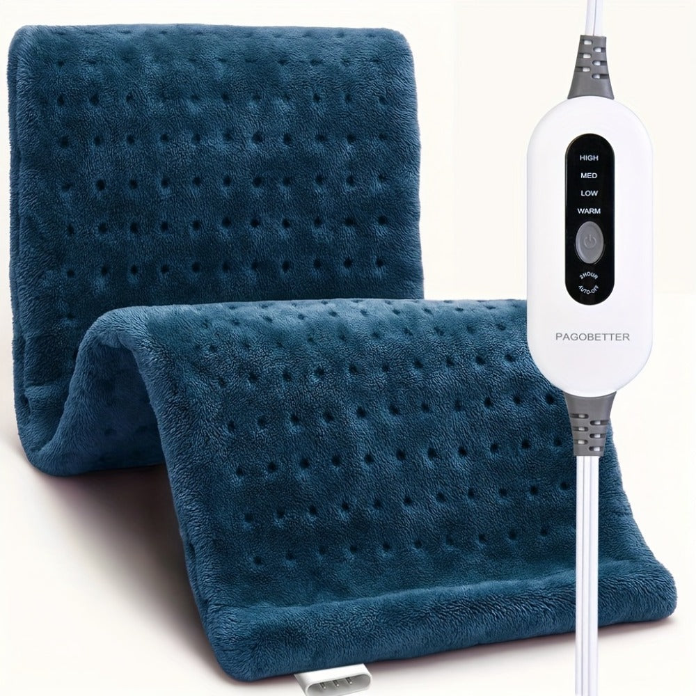 Heating Pad for Back & Neck Pain Relief – Ultra Soft Flannel, Fast Heating, Dry & Moist Heat, Auto Shut-Off, Machine Washable (Small 12x15in / Standard 12x24in / Large 17x33in)