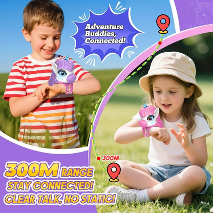Walkie Talkies, Unicorn for Kids 2 Pack, Long Range 2-Way Radio Toy for Boys & Girls Ages 3-12