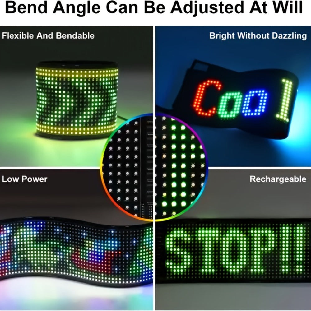 Programmable RGB LED Pixel Display Panel App Controlled for an Everyday Personal Care Routine