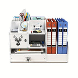 Antler file rack with lock