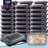 100pcs (50 Containers & 50 Lids)