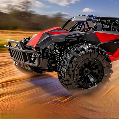RC Off-Road Car with LED Lights for Kids Ages 6+ – High Speed All-Terrain Remote Control Buggy Light-Up RC Truck for Boys & Girls, Best Birthday Christmas Holiday Gift