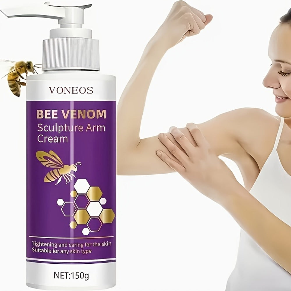 Bee Venom Body Firming Cream 5 Pack 150g Each - Tightening Lifting Lotion for Arms Abdomen Legs Buttocks Sagging Skin Moisturizing Anti-Aging Body Shaping Cream Women All Skin Types