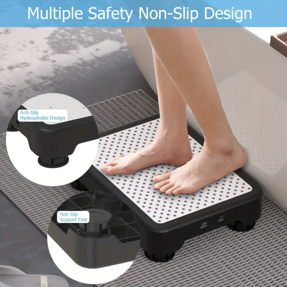 Adjustable One-Step Platform Stool, 18.5 x 15 x 5 Inches with Textured Top and Four Color Options