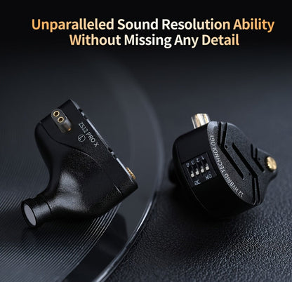 KZ ZS12 PRO X In-Ear Monitor Hybrid IEM Headphones Detachable Cable Noise Cancelling Dynamic Mic Sport Gaming DJ Audio Monitoring Music Production