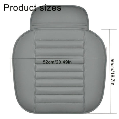 Car Seat Pads 2pcs Front – Non-Slip Rubber Base, Breathable Backless Design, Universal Fit All-Season Comfort Cushion, Black Beige Grey Car Interior Seat Cover Pad Set