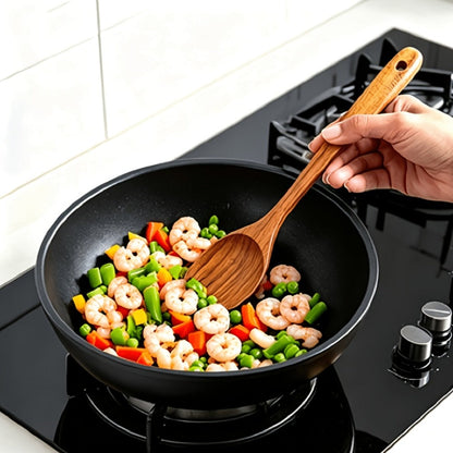 Wooden Kitchen Utensil Set with Five-, Six- or Ten-Piece Configurations and Optional Storage Box