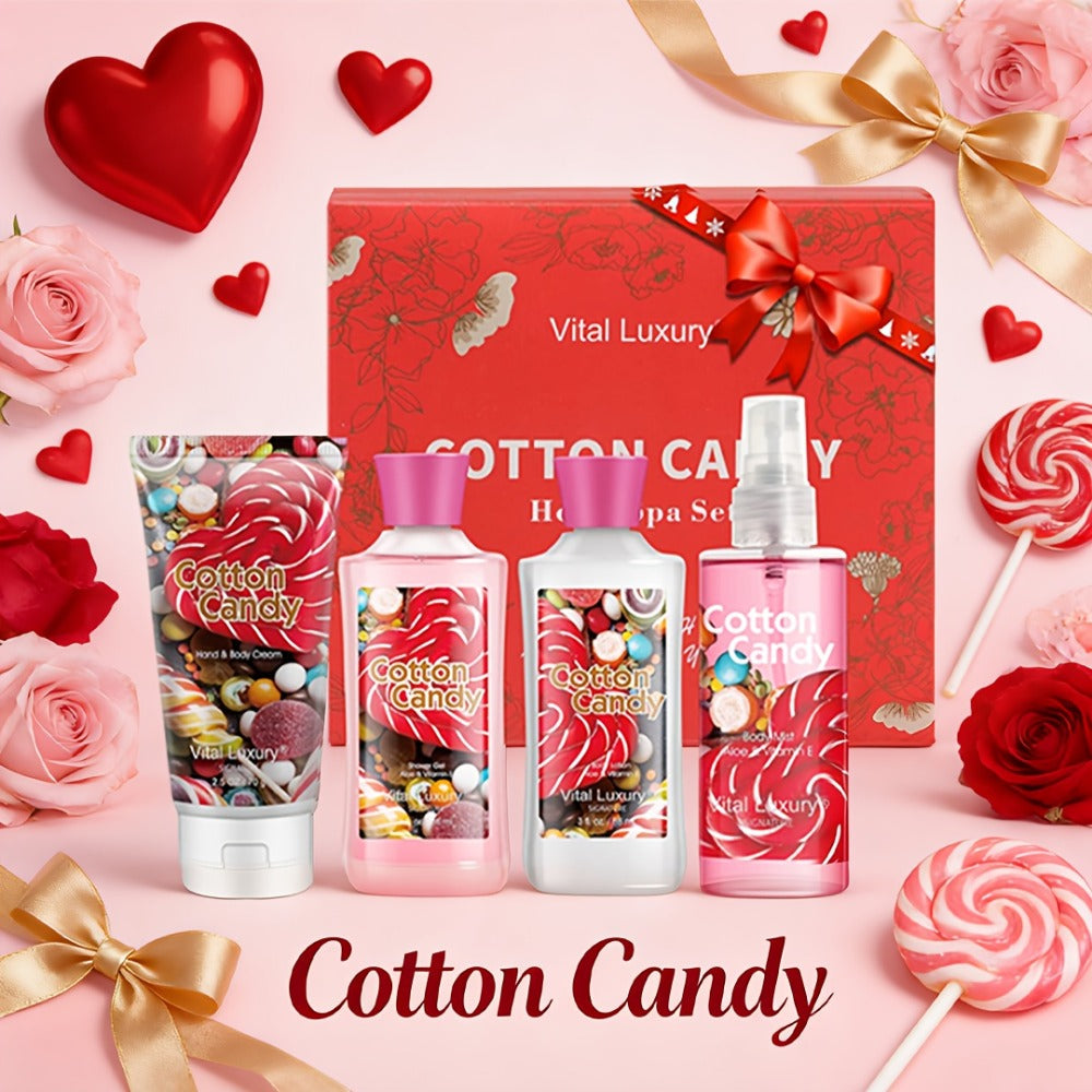 Three-Piece Vanilla Heaven Bath Set with 3 oz Shower Gel, Body Lotion, Body Mist and Clear Pouch