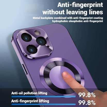 Phone Case Privacy Screen with Aluminum Alloy Frame, Rear Stand and MagSafe Support for iPhone 15 Pro