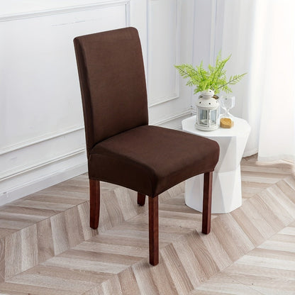 Chair Cover Set of 4 or 6 Stretch Jacquard Dining Slipcovers in Nine Available Color Choices