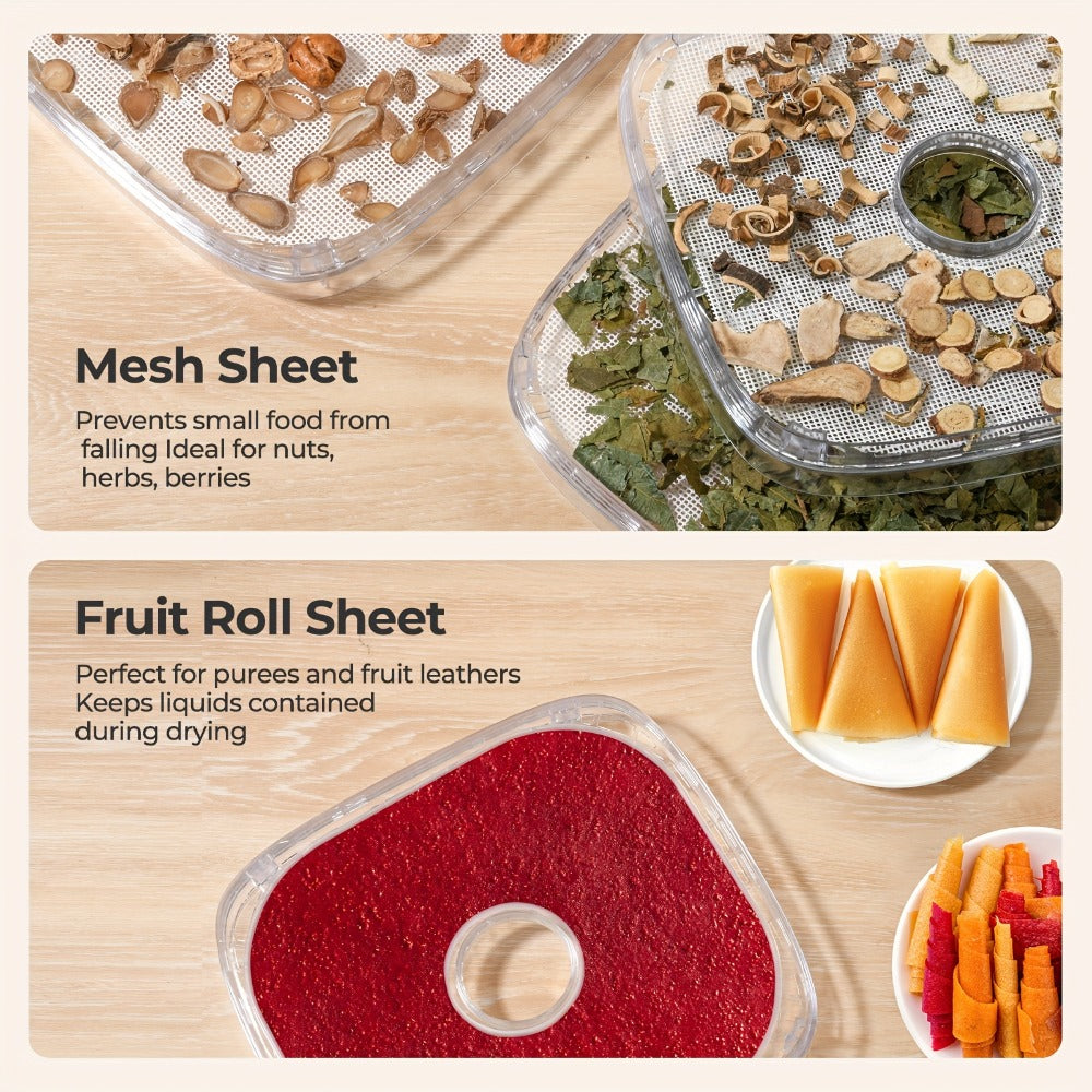Stackable Food Dehydrator Family with Analog or Digital Controls and Five- or Eight-Tray Model Options