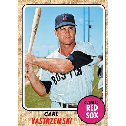 Sports Trading Cards, 1968 Topps-Labeled Baseball Mystery Display Slab with One Random Card for Collectors
