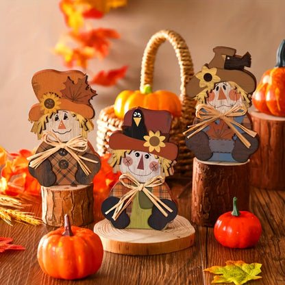Halloween Autumn Tiered Tray Decor Set 3pcs Rustic Farmhouse Pumpkin Signs for Entryways, Bedrooms and Living Spaces