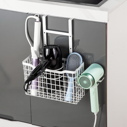 Hair Tool Organizer Wall Mounted Holder for Hair Dryer Curling Iron Straightener 3 Adjustable Heights Bathroom Storage
