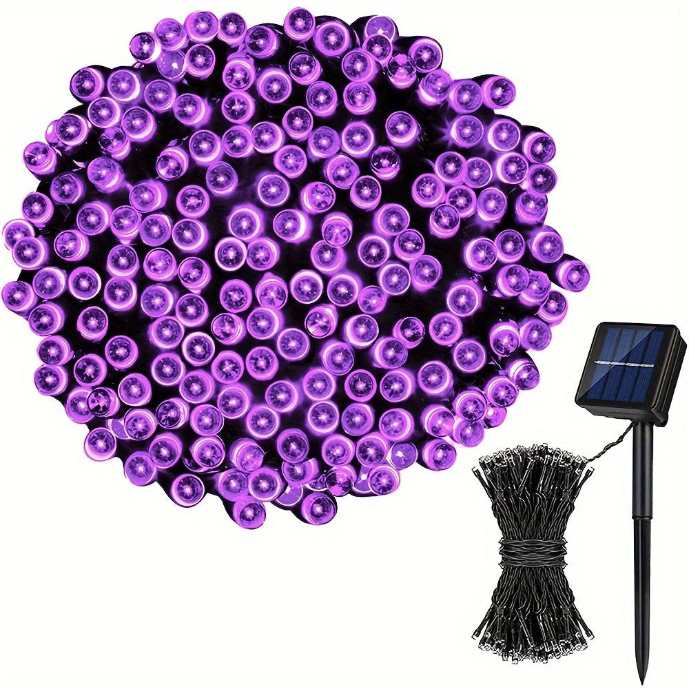 String Lights, IP65 Solar Fairy Lights with Eight Modes, 100- or 200-LED Pack Options and Seven Colors