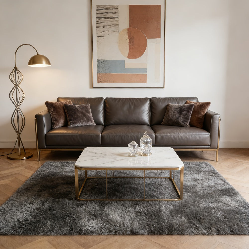 Area Rug Faux-Fur Tufted Collection at 650 g/m² with 22 Colors and Ten Retained Size Listings