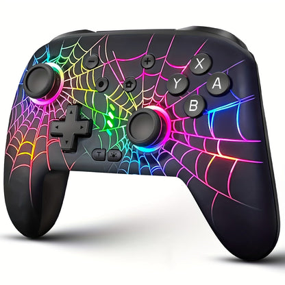 RGB Wireless Controller for Nintendo Switch Switch Lite Switch OLED PC iOS Android - Programmable Buttons LED Light Wired Wireless Dual Mode Gamepad, Best Gaming Gift