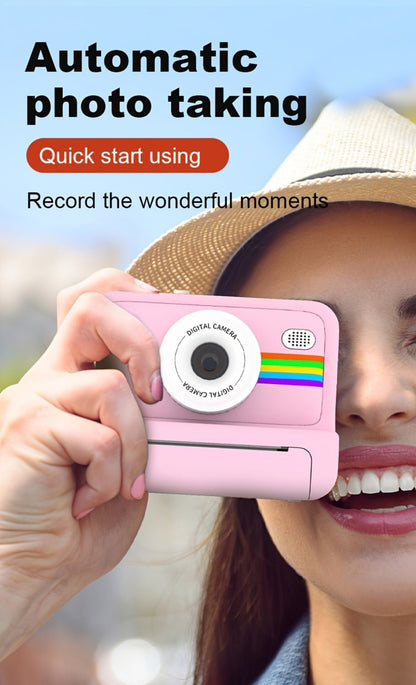 Instant Print Digital Camera with 1-Second Photo Printing | 1080P HD Screen, Selfie & Video Camera, 3 Rolls Paper Included | Portable Travel Camera Gift for Kids, Teens & Adults