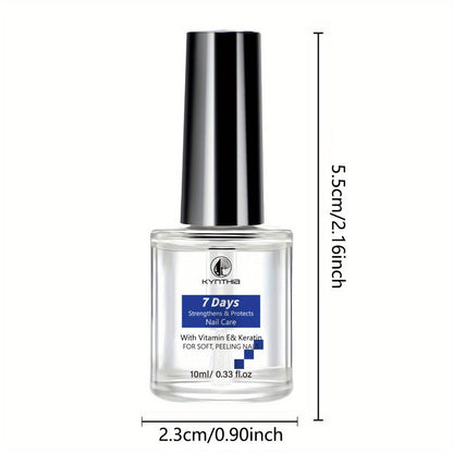 10 ml Nail Care Oil with Vitamin E, Keratin, Hyaluronic Acid and Jojoba Oil for Daily Brush-On Care