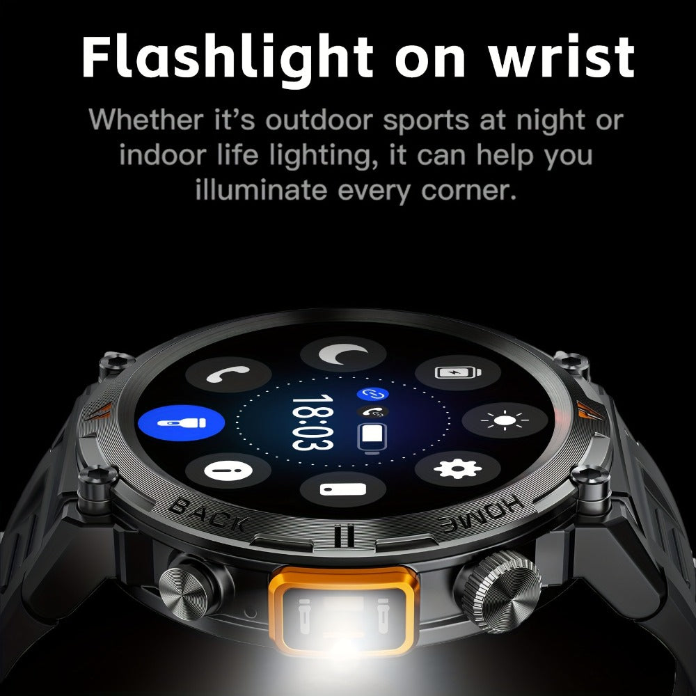 Smartwatch Men's with Bluetooth Calling & Message Notifications, 1.45" HD Touch Screen, IPX8 marking, Step Counter, 300mAh 5-7 Day