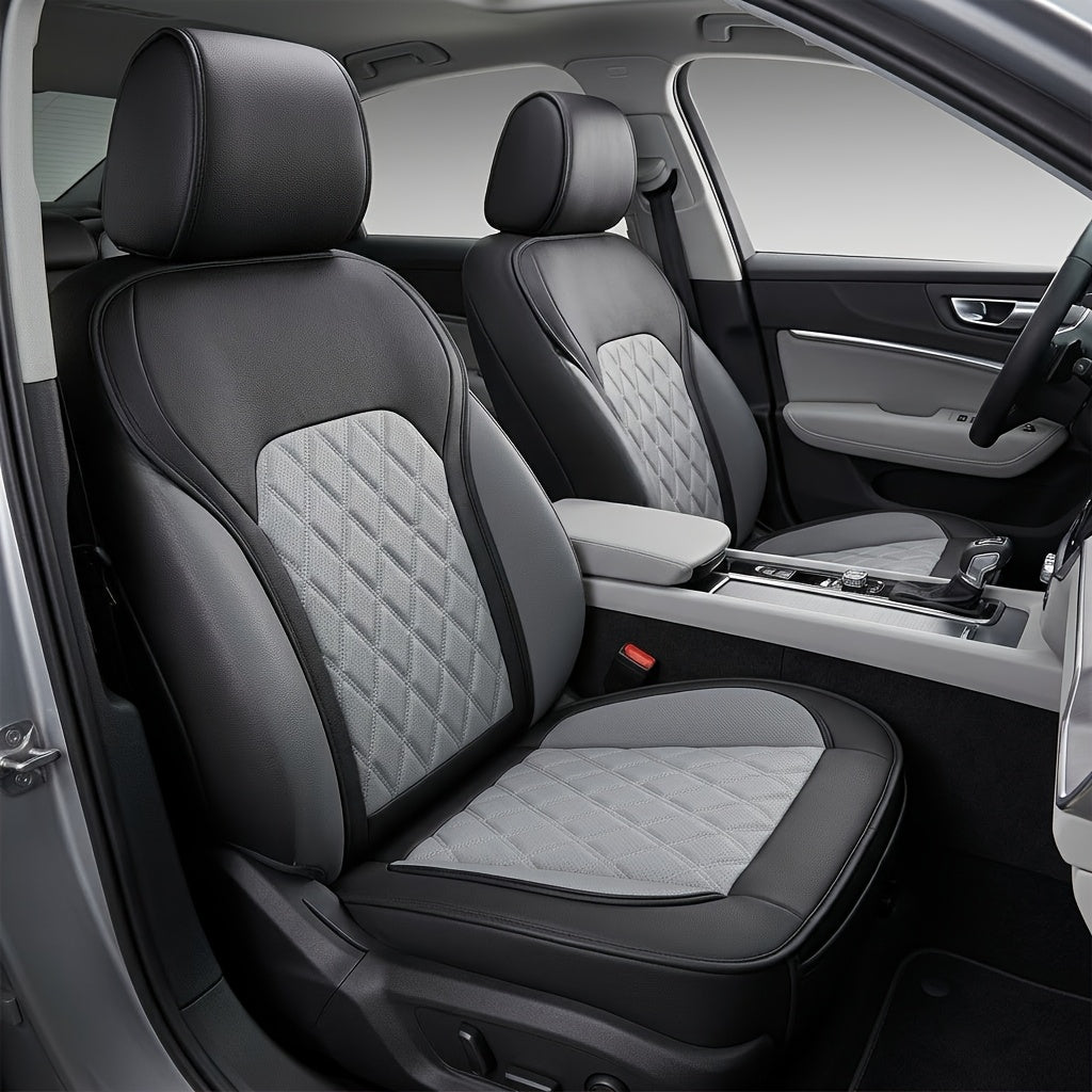 Car Seat Covers Front Pair with Full-Surround High-Back Design and Fifteen Color or Pattern Options