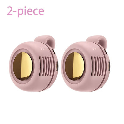 Clip-On Neck Fan in Pink, Green or White with Display and One- or Two-Piece Checkout Options